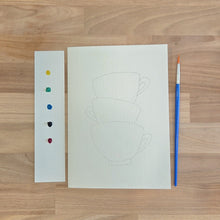 Greeting Card Painting Kit - Stack of Mugs