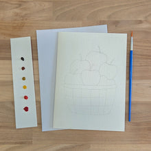Greeting Card Painting Kit - Basket of Apples
