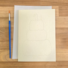 Greeting Card Painting Kit - Stack of Pumpkins