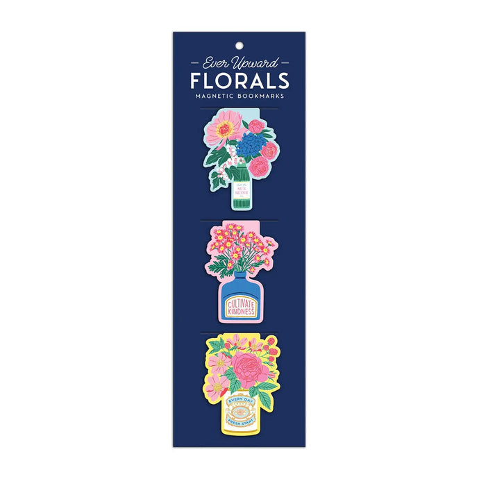 Floral Magnetic Bookmark Set