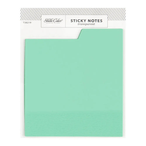 Transparent Sticky Notes - Aqua