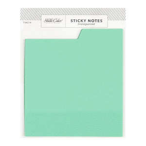 Transparent Sticky Notes - Aqua