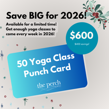 50 Yoga Class Punch Card