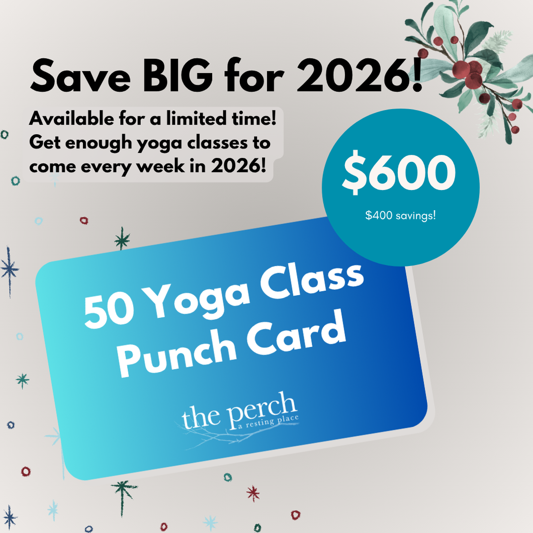 50 Yoga Class Punch Card
