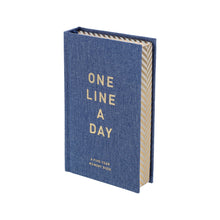 One Line a Day Journal - Denim