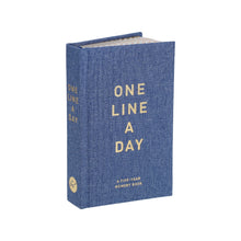 One Line a Day Journal - Denim