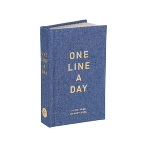 One Line a Day Journal - Denim