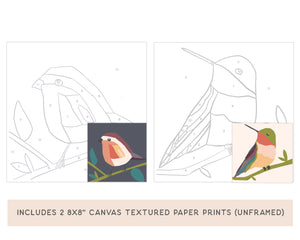 Meditative Art Kit -- Birds