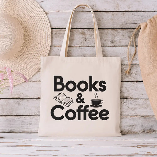 Books and Coffee Tote Bag