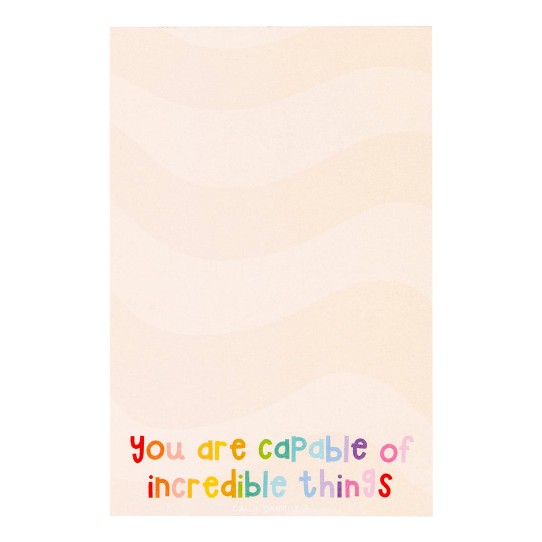 You Are Capable Notepad