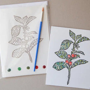 Coffee Watercolor Card Art Kit