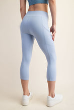 Breathe Capri Yoga Pants - Sky