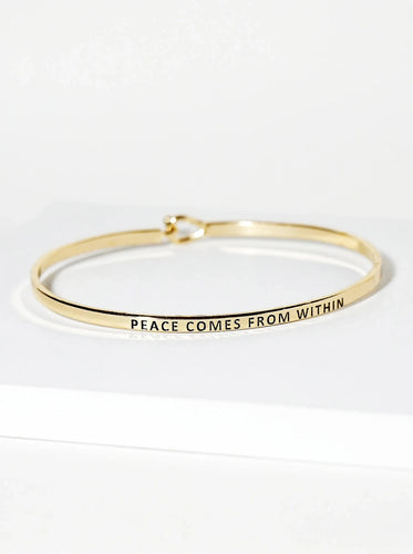 Peace Comes from Within Bracelet