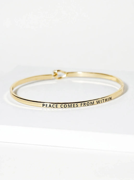 Peace Comes from Within Bracelet