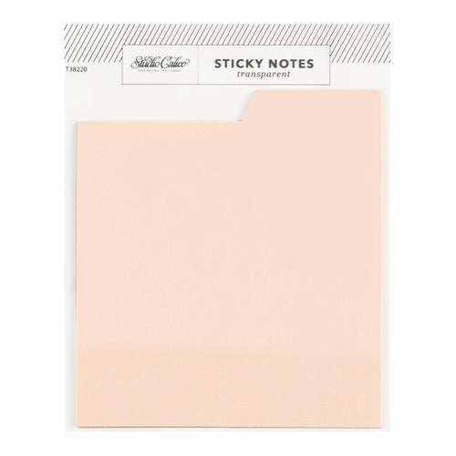 Transparent Sticky Notes - Pink