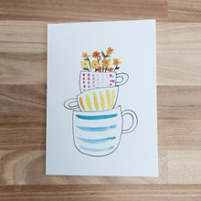 Stacked Mugs Card