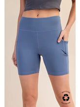 Work It Yoga Shorts - Dusty Blue
