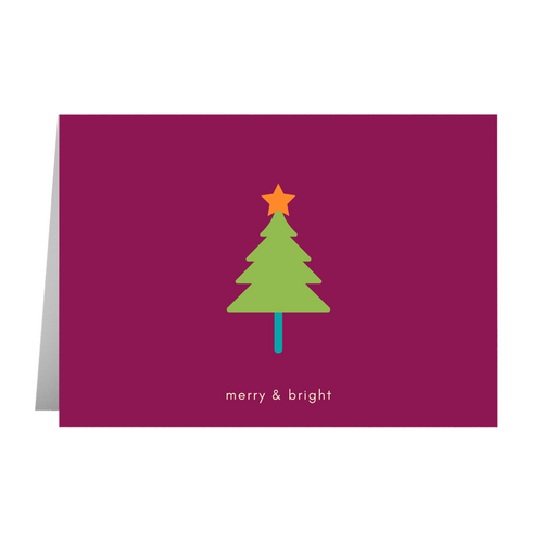 Merry & Bright Tree Card