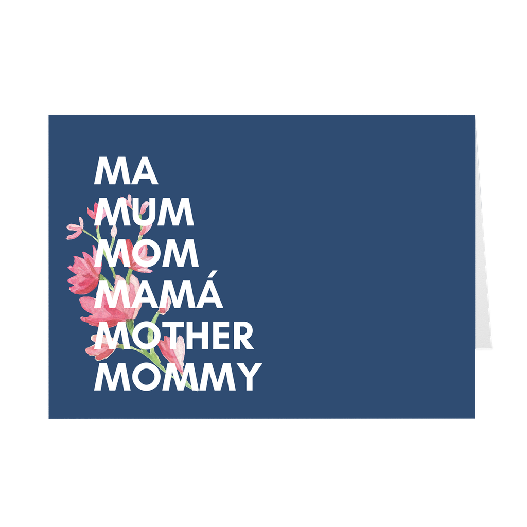 Names of Mom Mother's Day Card