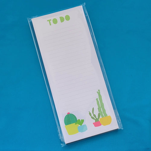 Cactus To Do Notepad