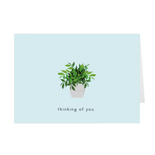 Potted Plant Thinking of You Card