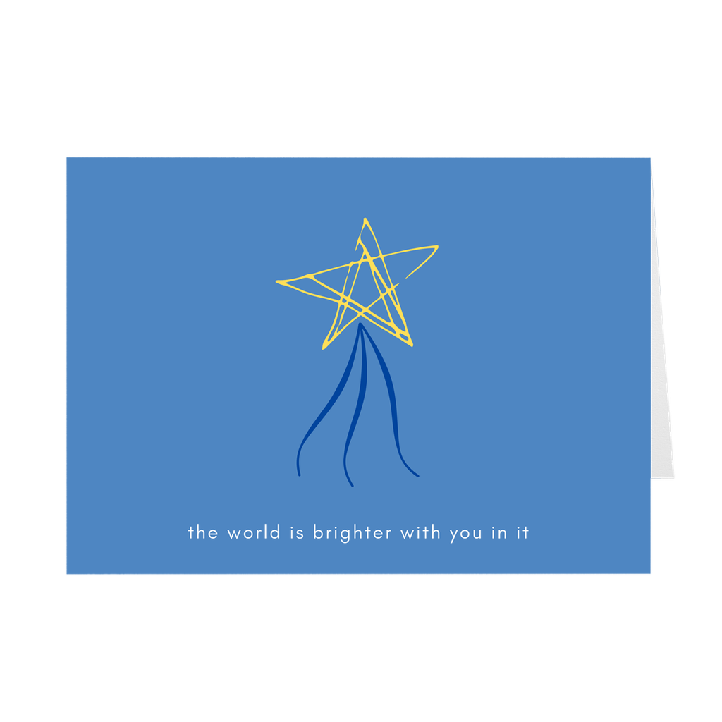 The World Is Brighter With You Card
