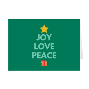 Joy Love Peace Card